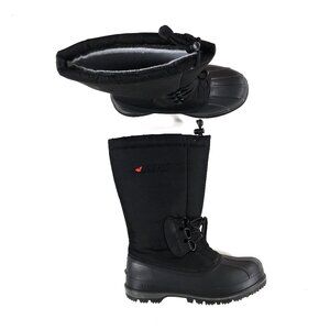 Men's Black Winter Snow Boots - Insulated Waterproof Design